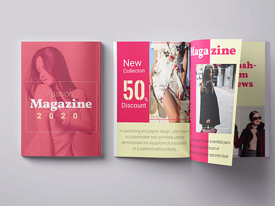 This is a Fashion company magazine design