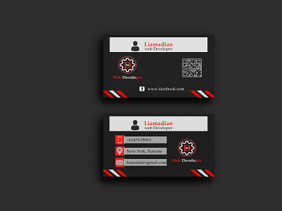 Web Developer business card design