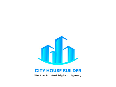 City house builder, real estate company branding logo designa