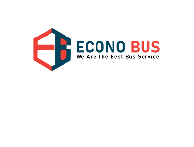 Econo Bus service company branding logo design bus logo creative logo eb letter logo gird logo gradient logo letter logo logo logo maker modern logo wordmark logo