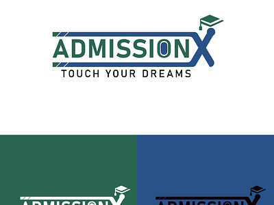 AdmissionX education company logo design