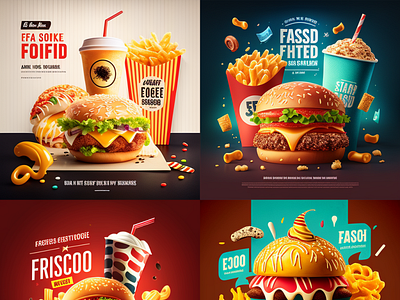 fast food social media ad design ,created by midjourney ai ad design ai fastfood midjourney social media