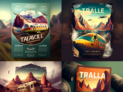 A Travel flyer design created by midjourney ai ai flyer mid journey travel flyer