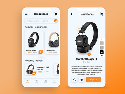 Ecommerce App app design ui ux