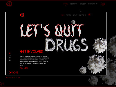 Let's Quit Drugs art branding design drugs graphic design illustration typography ui ui design uiux uiuxdesigner ux web web design web site webdesign website website design