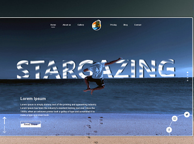 Stargazing Tour Website branding design graphic design illustration tour typography ui design uiuxdesigner web banner web design website website concept website design