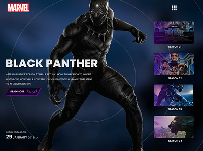 Black Panther blackpanther branding front end development graphic design illustration ui ui design uiuxdesigner wakanda webdesign website builder website design