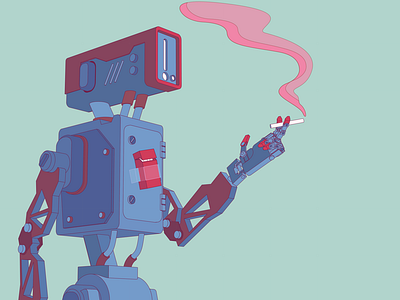 robot smoking