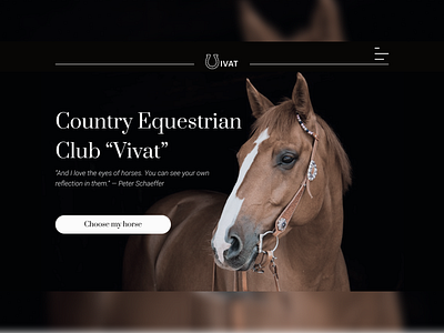 Equestrian club app club concept design horse logo mobile site tire typography ui ux web