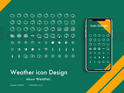 icon copy-weather app design icon ui 版式
