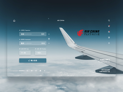 Airline booking web design