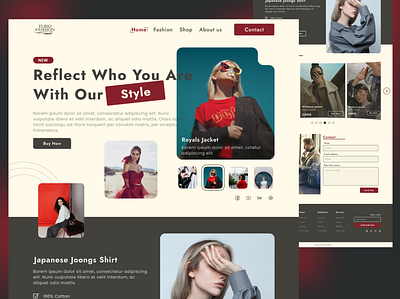 Fashion Website design ecommerce fashion website uiux websites