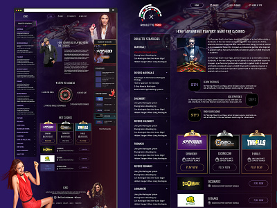 Casino website design agency branding brand design casino website creative ui ux website development