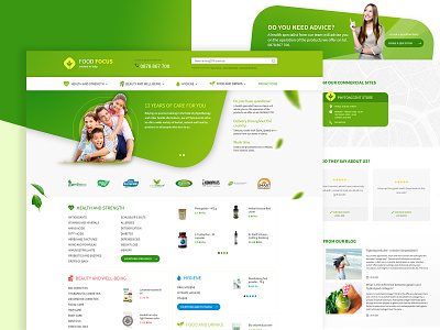Health & Organic eCommerce Store eco products ecommerce grocery health healthy online store organic organic shop organic store responsive responsive design store store design ui ux website