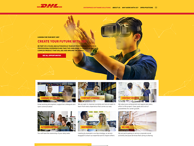 DHL Enterprise software solution website for DHL Bulgaria creative creative design dhl ui ux web development company webdesign website