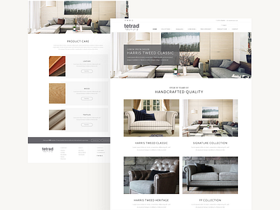 Tetrad Furniture Web design