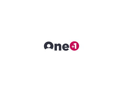 One+1 branding logo logo design