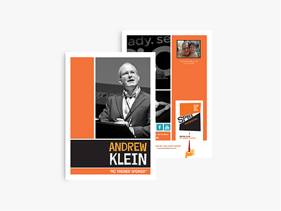 Andrew Klein brochure design print