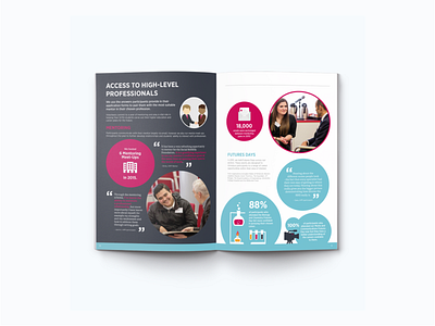 Social Mobility Foundation Annual Review annual report brochure brochure design data illustration