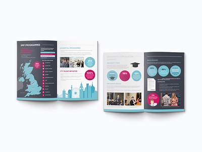 Social Mobility Foundation brochure brochure design data illustration