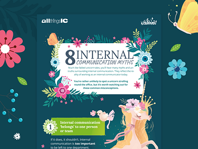 8 Internal Communications Myths infographic infographic design infographics vector