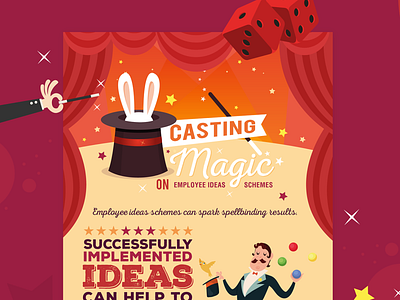 Casting Magic data design illustration infographic infographics magic vector