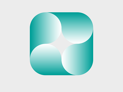 Infinite turquoise logotype design illustrator logo vector