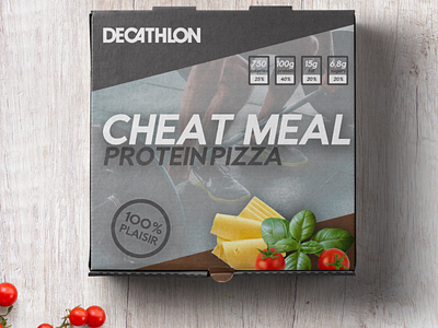 Cheatmeal pizza cheatmeal decathlon foodporn mockup photoshop pizza