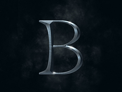 Lettre B - typographie