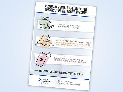 Affiche de prévention santé illustration illustrator photoshop poster