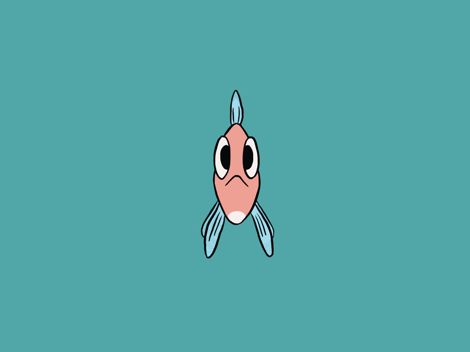 Fishy color turnaround 2danimation animation character design frame by frame animation illustration procreate