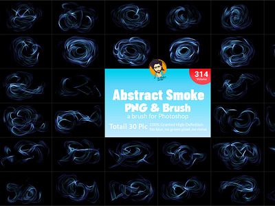 Abstract Smoke Brush and PNG Shape