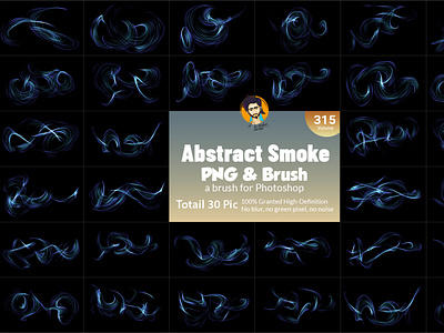 Abstract Smoke Brush and PNG Shape