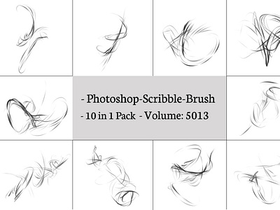 Free Pencil Scribbles PS Brushes