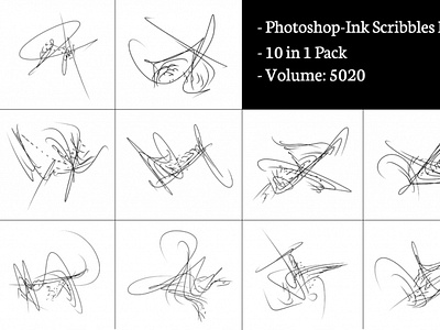 Free Photoshop-Ink Scribbles Brush