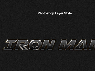 Free Metal Text Effect In Photoshop