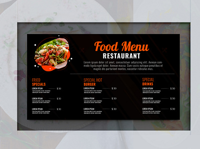 Digital Menu Board Design board design digital menu digital menu board digital menu board design fast food menu food menu background food menu template