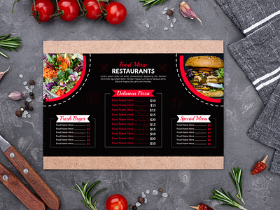 food menu background