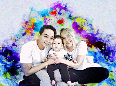 Family Photo Art Plugin family photo family photo editing ink photo effect photo art plugin photo manipulation photoshop actions portrait art