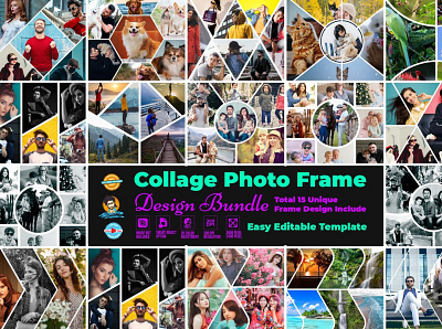Collage Photo Frame Design Bundle collage photo collage photo frame design bundle frame design frame design bundle photo frame