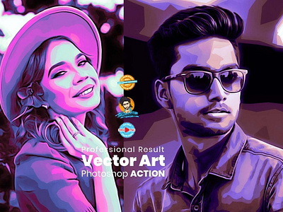 Vector Art Photoshop Action art photoshop action comic vector digital painting photoshop action photoshop plugin vector art vector illustration