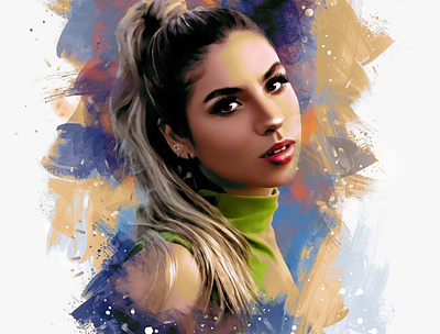 Portrait Paint Photo Effect digital painting photoshop action portrait paint