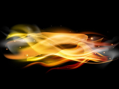 Realistic colored fire flame background light effect