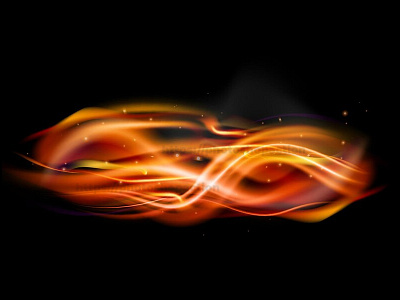 Realistic colored fire flame background light effect