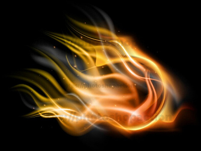 Realistic colored fire flame background glow