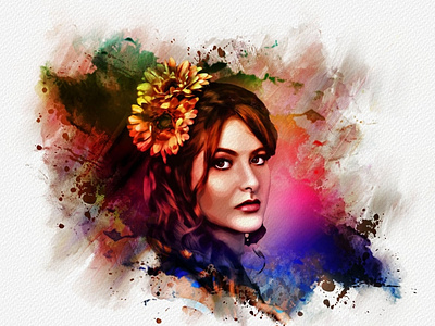 Watercolor Portrait Effect