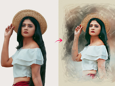 Realistic Painting Photo Effect painting photo photo effect photo retouching photoshop action realistic painting watercolor art watercolor effect watercolor painting