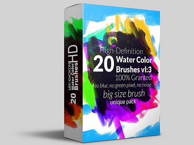Hi-Res Watercolor Photoshop Brushes 3
