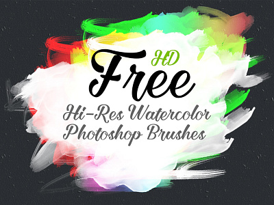 FREE HD Watercolor Photoshop Brush abr free brush free file free photoshop brush free ps brush free watercolor photoshop brush mrikhokon photoshop action ps brush watercolor brush