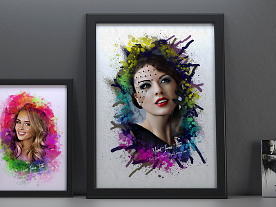 Artistic Photo Manipulation Template artistic manipulation mri khokon photo collage photo display photo effect photo frame photo manipulation photo template popular template poster watercolor